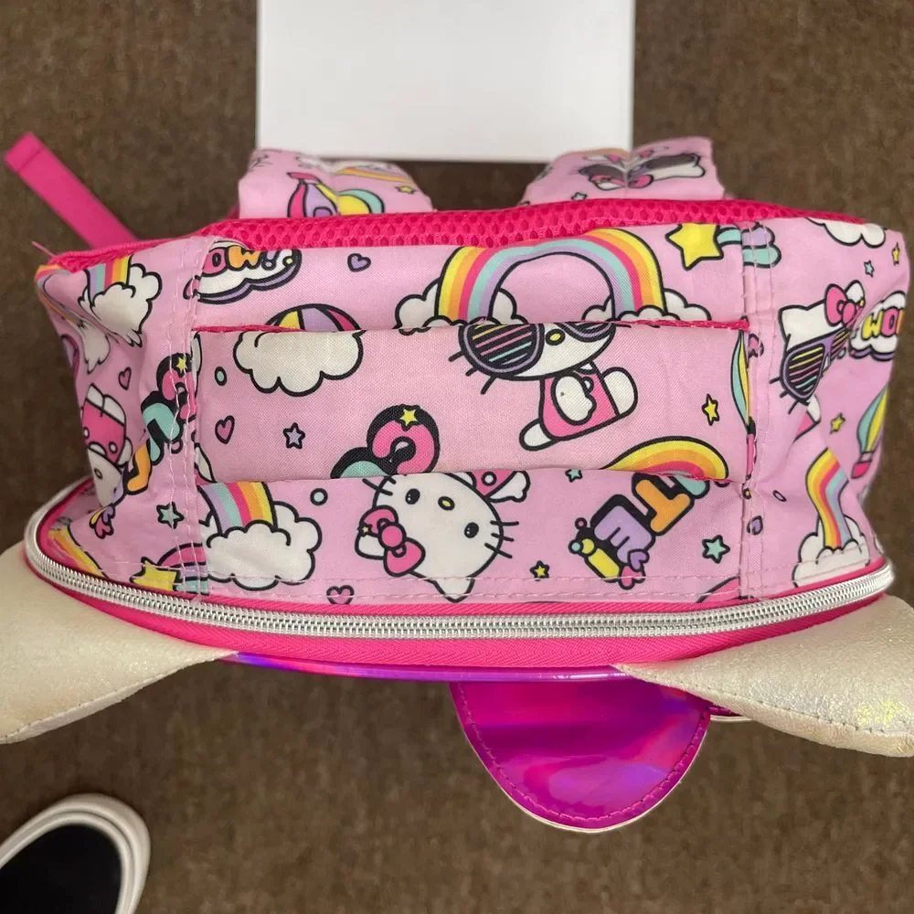 Hello Kitty Rainbow‎ Sequin Backpack Holographic Iridescent School Bag